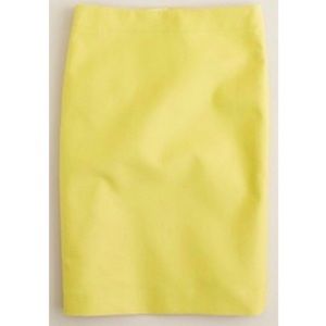 J. Crew Lime No. 2 Pencil Skirt, Size 0